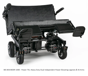 Big bounder1000 power tilt indipendent power legrests ss arms